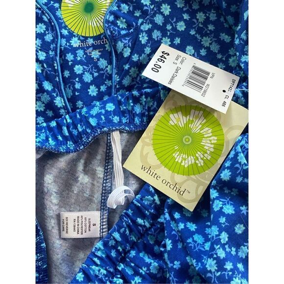 WHITE ORCHID WOMEN’S SMALL 2-PIECE PAJAMA SET - Picture 5 of 9